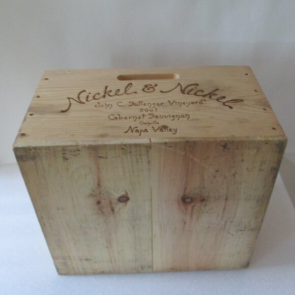 NICKEL & NICKEL WOODEN WINE CRATE - Picture 4 of 12